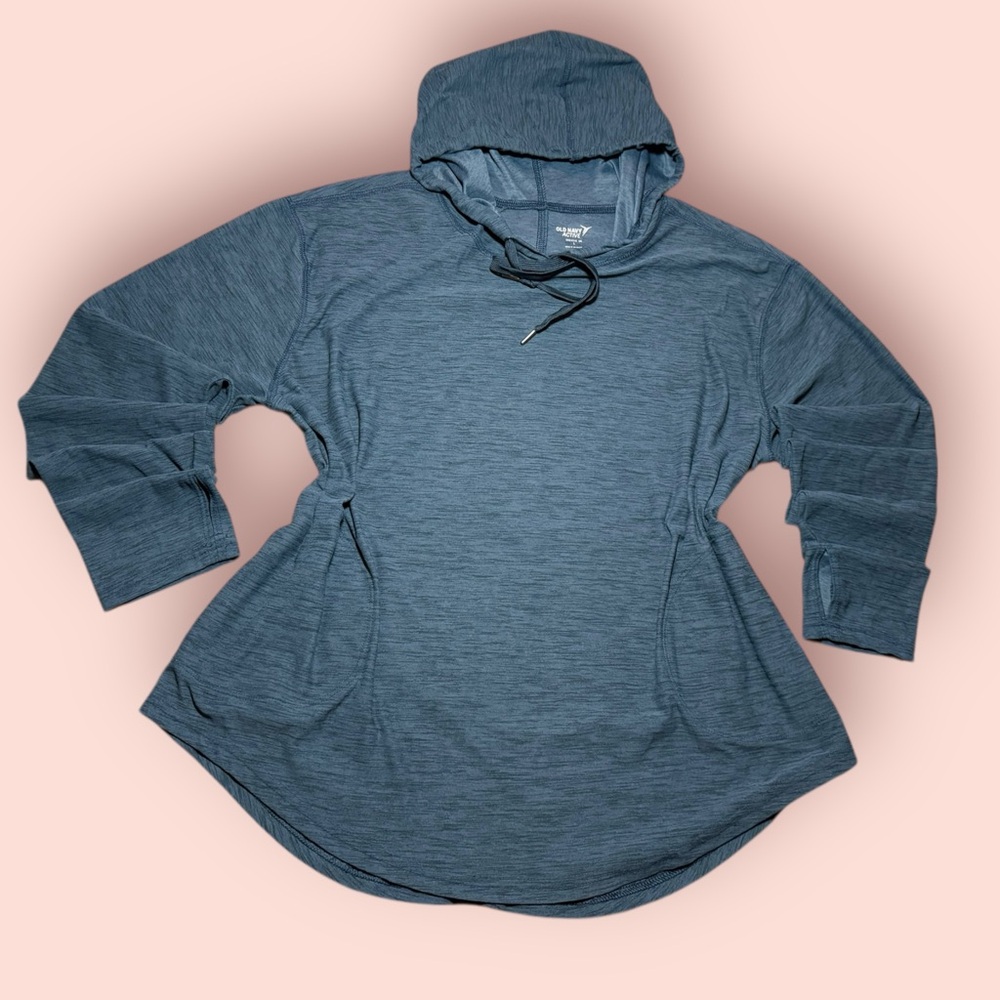 Old Navy‎ Active Slate Blue Hooded Sweatshirt